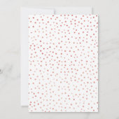 Party zum 1. Geburtstag - Weißrosengold Einladung (Rückseite)