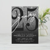 Party zum 25. Jahrestag Einladung (Stehend Vorderseite)