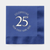 Party zum 25-jährigen Jubiläum Servietten Mit Folie (Vorderseite)