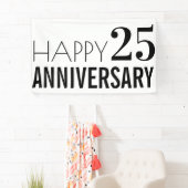 Party zum 25. Mal zum Hochzeitstag Banner (Insitu)