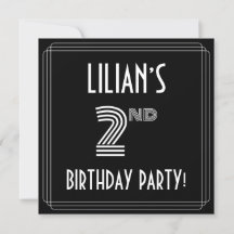 Party zum 2. Geburtstag: Art Deco Stil mit Individ