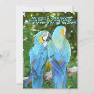 Party zum 30. Geburtstag der Hochzeit / Blauer Pap Einladung