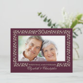 Party zum 30. Geburtstag Einladung (Stehend Vorderseite)