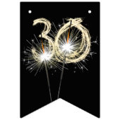 Party zum 30. Geburtstag oder Jahrestag Wimpelkette (Dritte Fahne)