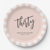 Party zum 30. Geburtstag Pappteller (Vorderseite)