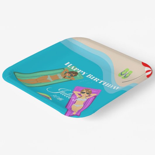 Party zum 30. Geburtstag Pappteller (Gewinkelt)