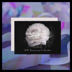 Party zum 30. Hochzeitstag Pink Rose Einladung