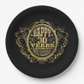 Party zum 30. Jubiläum Pappteller (Vorderseite)
