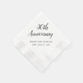 Party zum 30. Jubiläum Personalisiert Napkins Serviette (Ecke)