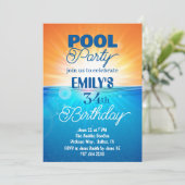 Party zum 34. Geburtstag Einladung (Stehend Vorderseite)