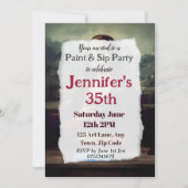 Party zum 35. Mal Einladung (Vorderseite)