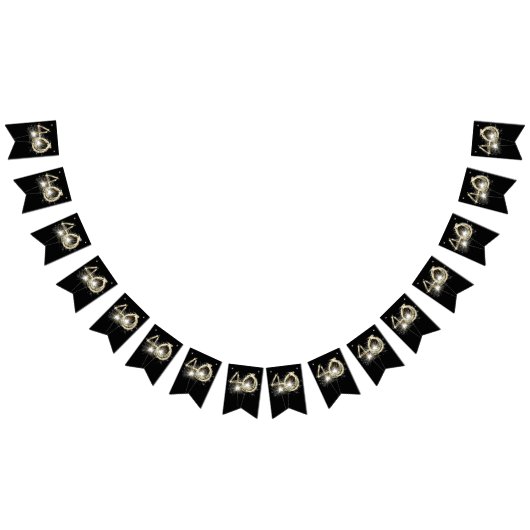 Party zum 40. Geburtstag oder Jahrestag Wimpelkette (Alle)