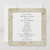 Party zum 40. Jubiläum mit Foto Einladung (Rückseite)