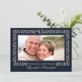 Party zum 45. Hochzeitstag | Benutzerdefiniertes F Einladung (Stehend Vorderseite)