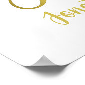 Party zum 50. Geburtstag der Hochzeit Willkommen Poster (Ecke)