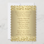 Party zum 50. Hochzeitstag Einladung (Rückseite)