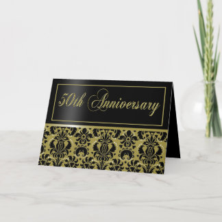 Party zum 50. Jahrestag (Chaucer/Schwarzgold) Einladung