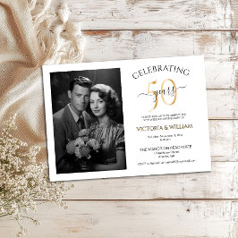 Party zum 50-jährigen Foto Einladung