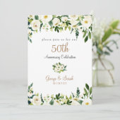 Party zum 50. Jubiläum Einladung (Stehend Vorderseite)