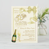 Party zum 50. Jubiläum - Einladungen zum Schnäppch (Stehend Vorderseite)