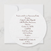 Party zum 50. Jubiläum Glühender Berry Kranz Einladung (Rückseite)