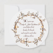 Party zum 50. Jubiläum Glühender Berry Kranz Einladung (Vorderseite)