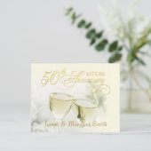 Party zum 50. Jubiläum - Karten für die Reaktion v (Stehend Vorderseite)