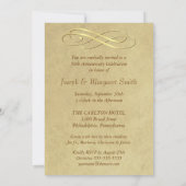 Party zum 50. Jubiläum Vintage Foto Einladungen (Rückseite)