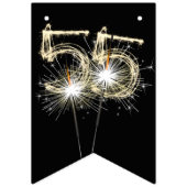 Party zum 55. Geburtstag oder Jahrestag Wimpelkette (Dritte Fahne)