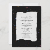 Party zum 65. Hochzeitstag Einladung (Rückseite)