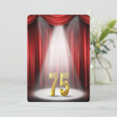 Party zum 75. Hochzeitstag Einladung (Stehend Vorderseite)