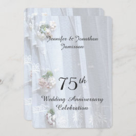 Party zum 75. Hochzeitstag, Vintage Spitze Einladung
