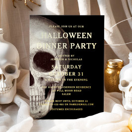 Party zum Abendessen am Goldrevier Folieneinladung