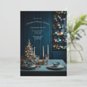 Party zum Abendessen Einladung (Stehend Vorderseite)