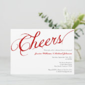 Party zum Abendessen Einladung (Stehend Vorderseite)