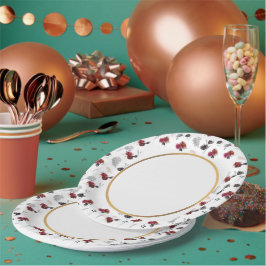 Party zum abstrakten Muster Pappteller