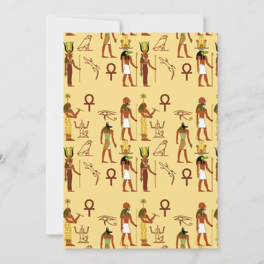 Party zum ägyptischen Nil-Thema Einladung (Rückseite)