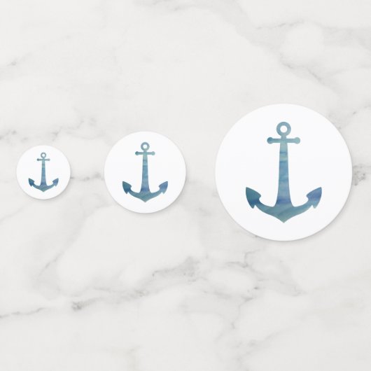 Party zum Ankermalen Konfetti (Rückseiten)