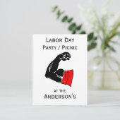 Party zum Arbeitstag lädt ein Einladung (Stehend Vorderseite)