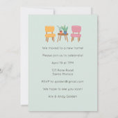 Party zum Aufwärmen des Wohnraums Einladen von Nie Einladung (Rückseite)