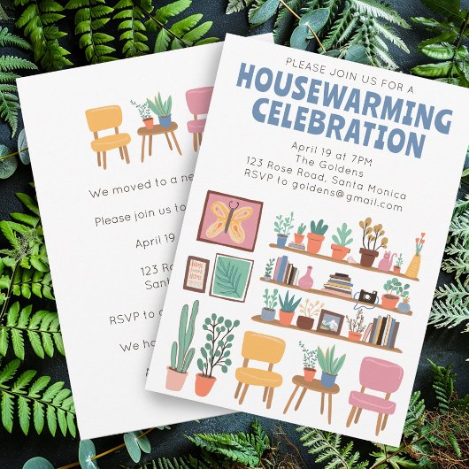 Party zum Aufwärmen des Wohnraums Einladen von Nie Einladung