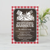 Party zum Aufwärmen von Backgarten Einladung (Stehend Vorderseite)