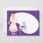 Party zum Aufzeichnen Einladung (Rückseite)