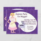 Party zum Aufzeichnen Einladung (Vorne/Hinten)