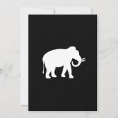 Party zum Austausch von Geschenken für weiße Elefa Einladung (Vorderseite)