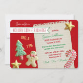 Party zum Austausch von Holiday Cookie Einladung (Vorderseite)