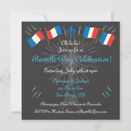 Party zum Bastille Day - Einladung