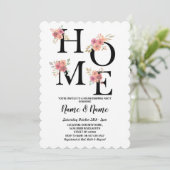 Party zum Bewegen von ZUHAUSE Einladung (Stehend Vorderseite)