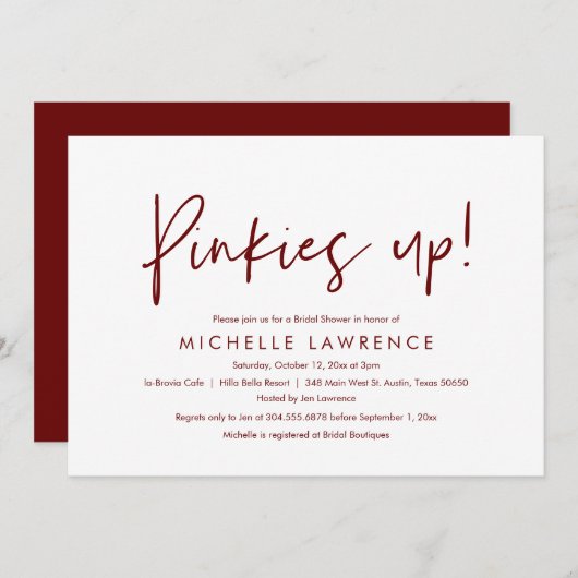 Party zum Brautparty, Spaß und Spielspass Einladung (Vorne/Hinten)