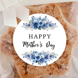 Party zum Brunch der Blumenmutter am Tag der Wasse Runder Aufkleber